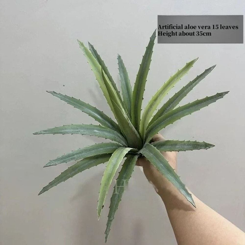 Artificial Aloe Agave Potted Plant HighPerformance Tropical Desert Succulent Green Home Decor 3