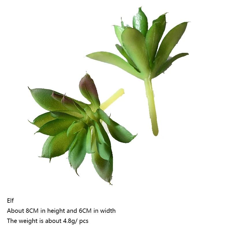 12Piece Green PVC Succulent Set HighPerformance Faux Plant Collection For Home Garden Small Bonsa 11