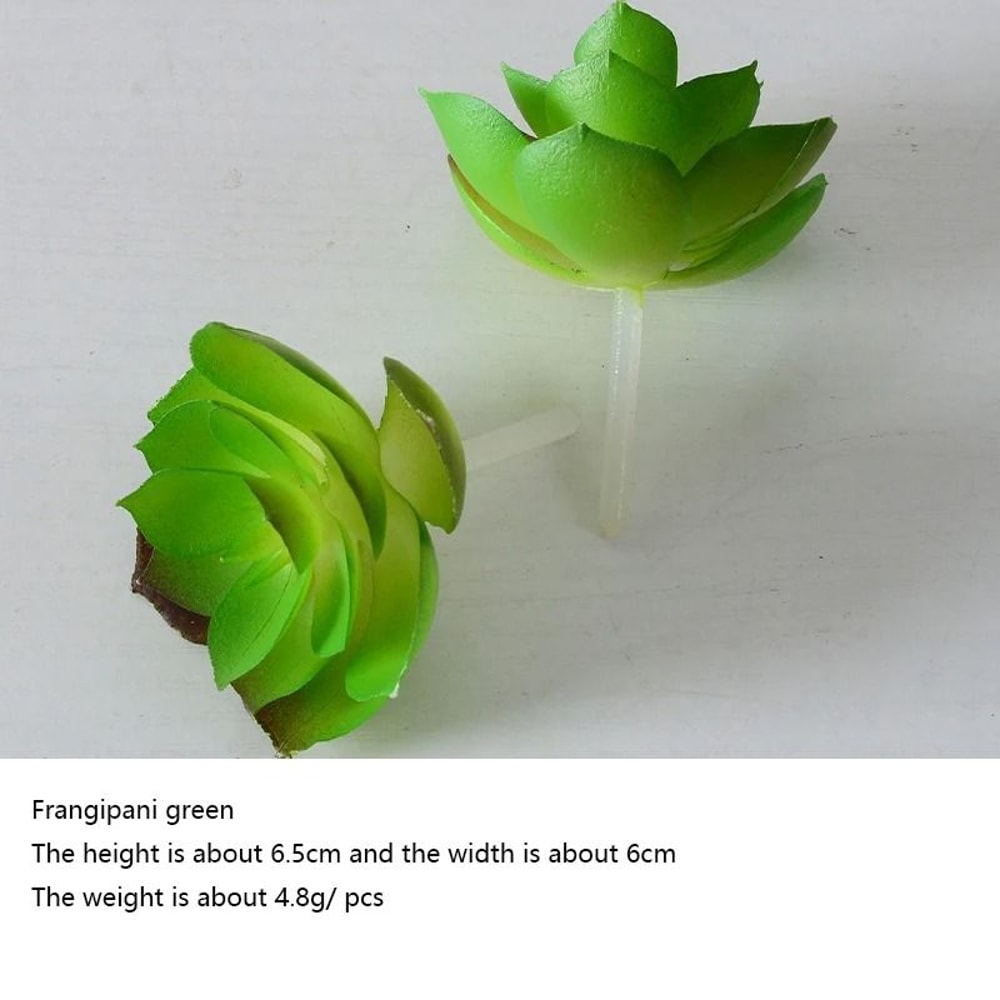 12Piece Green PVC Succulent Set HighPerformance Faux Plant Collection For Home Garden Small Bonsa 15