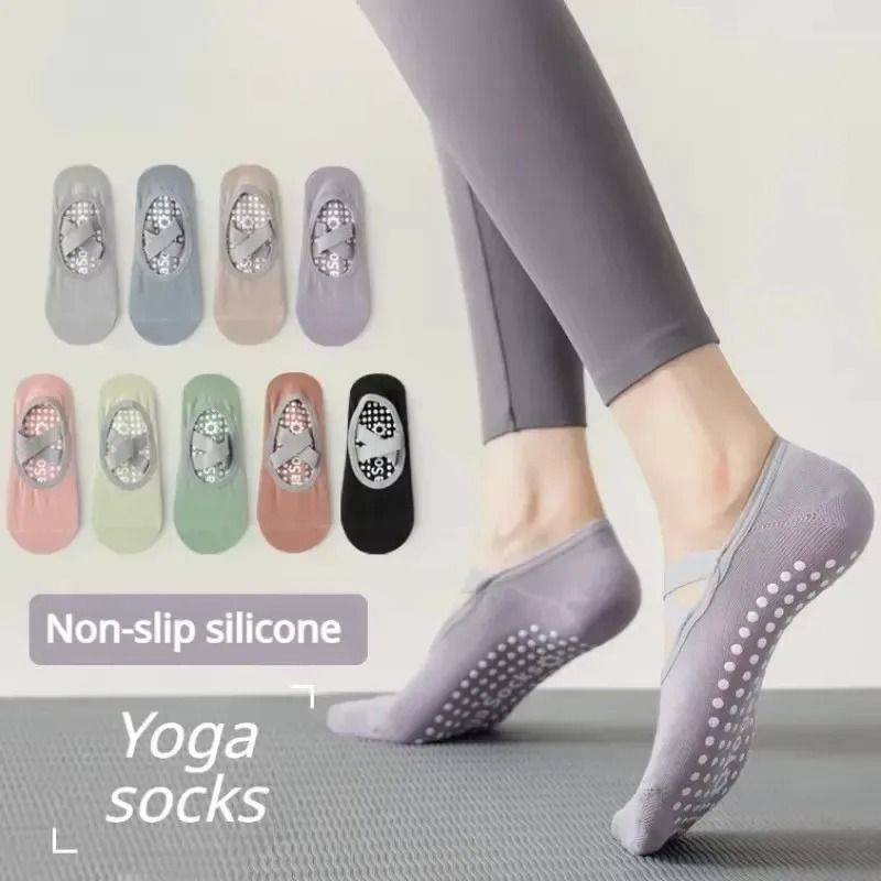 NonSlip Pilates Yoga Socks HighPerformance Summer Bandage Fitness Socks Silicone Breathable Balle 0