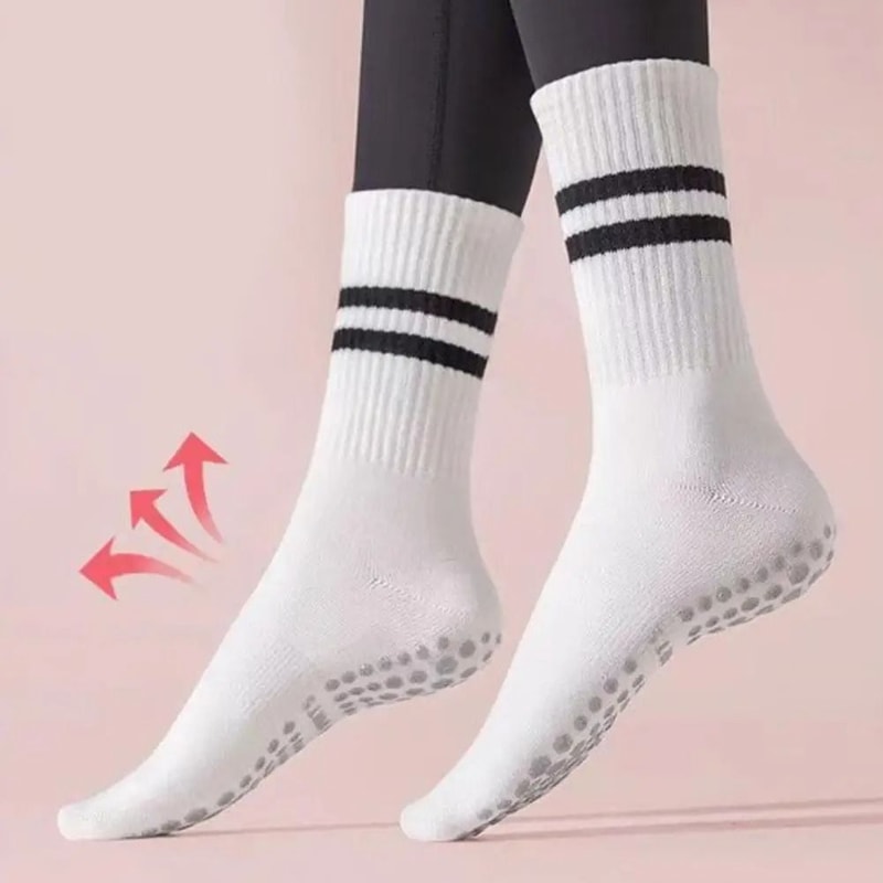 Professional MidTube Sports Socks HighPerformance NonSlip Silicone Fitness Socks Gym Pilates Yoga 1