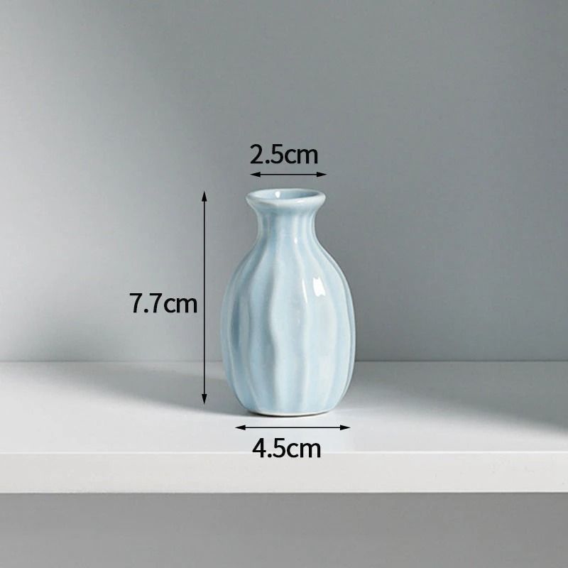 Korean Style Ceramic Bud Vase HighPerformance Mini Flower Vase Single Stem Decorative Floral Hold 20