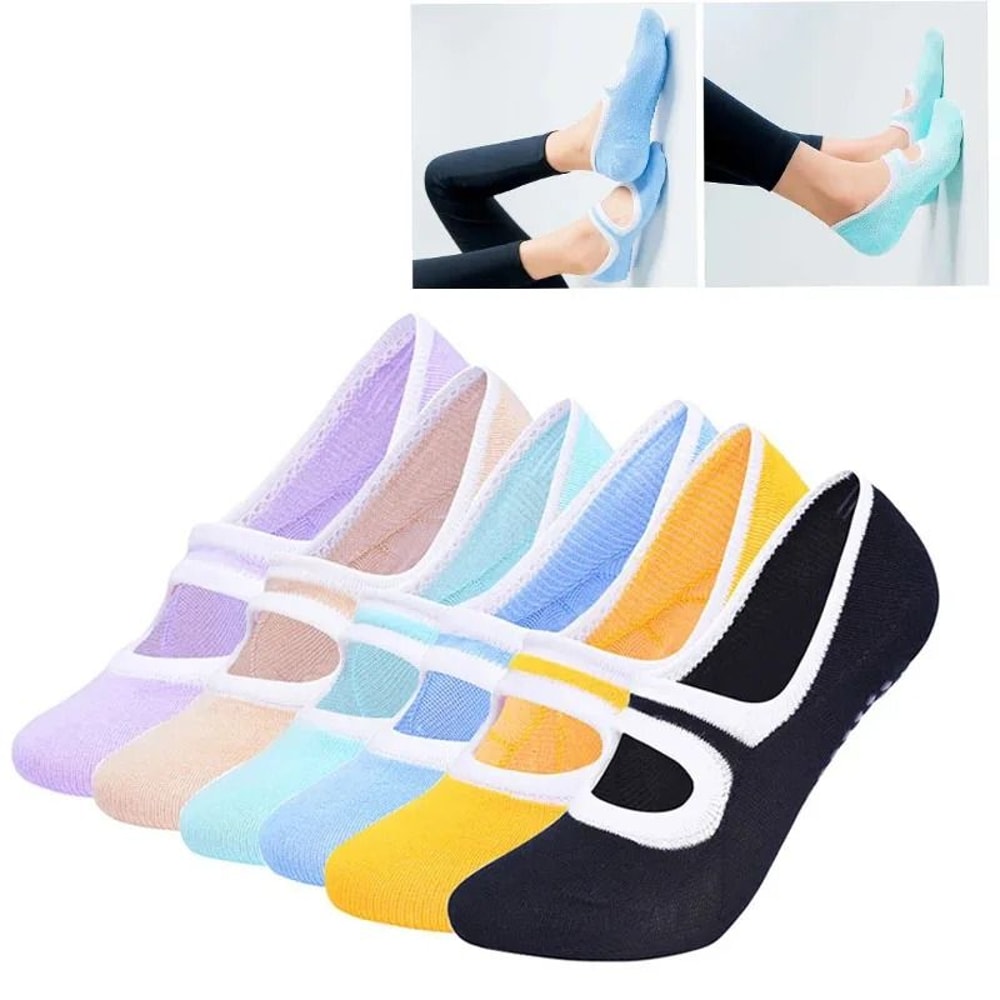Plus Size MultiColored Yoga Socks HighPerformance AntiSlip Pilates Ballet Fitness Socks 0