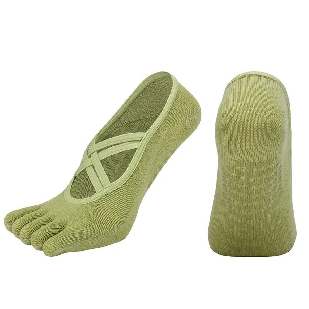 FiveToe AntiSlip Pilates Socks HighPerformance Silicone Grip Yoga Socks Bandage Fitness Sports Co 14