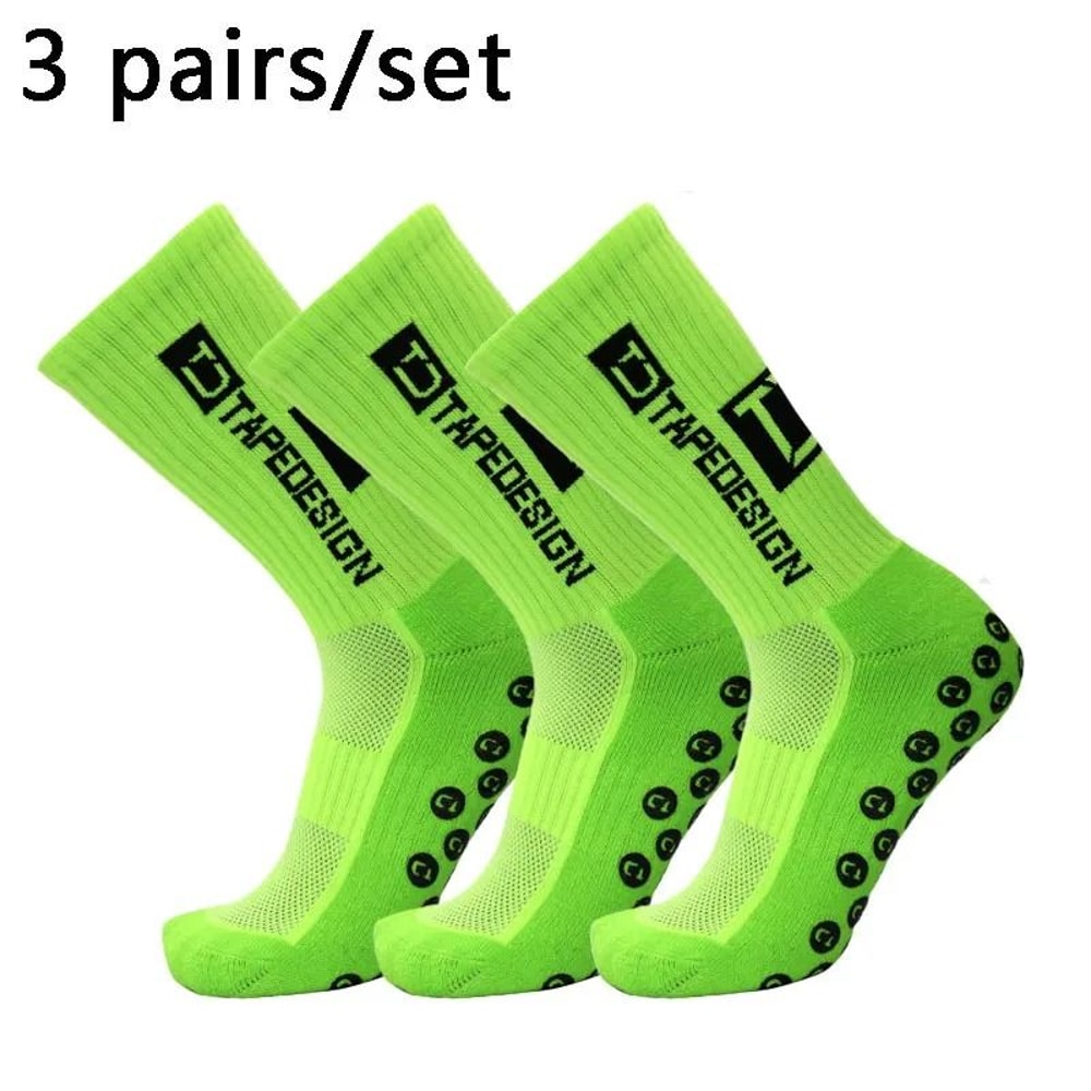 Professional AntiSlip Soccer Grip Socks HighPerformance 3Pair Set For Outdoor Sports Football Yog 8