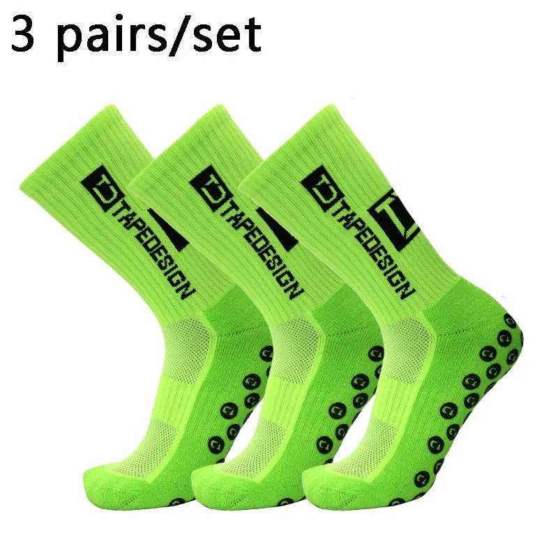 Professional AntiSlip Soccer Grip Socks HighPerformance 3Pair Set For Outdoor Sports Football Yog 8