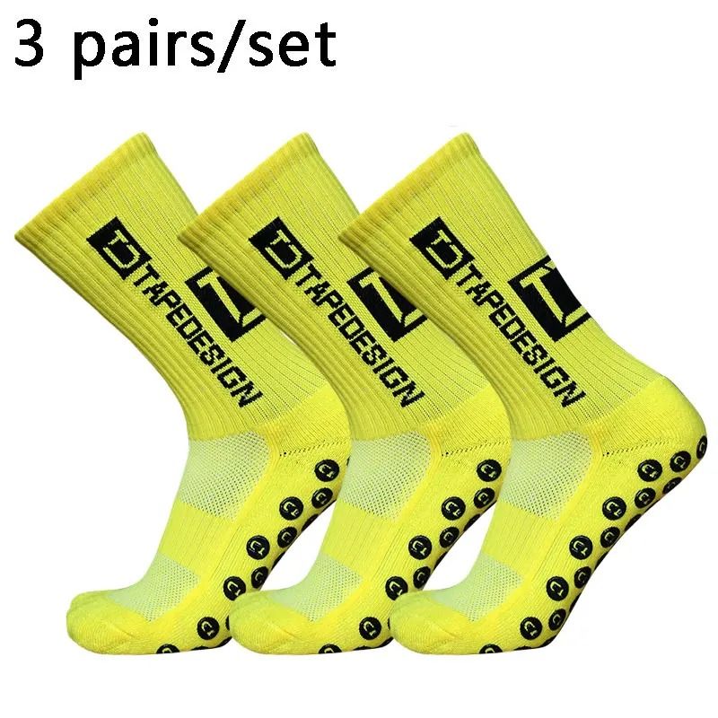 Professional AntiSlip Soccer Grip Socks HighPerformance 3Pair Set For Outdoor Sports Football Yog 16