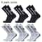 6 Pairs Professional Soccer Grip Socks Non Slip Silicone Bottom Breathable Football Sports Socks 0