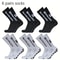 6 Pairs Professional Soccer Grip Socks Non Slip Silicone Bottom Breathable Football Sports Socks 0