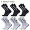 6 Pairs Professional Soccer Grip Socks Non Slip Silicone Bottom Breathable Football Sports Socks 8