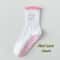 Knitted Embroidered Yoga Fitness Pilates Sports Socks Silicone Non Slip Bottom Women Middle Socks 14