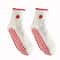 Knitted Embroidered Yoga Fitness Pilates Sports Socks Silicone Non Slip Bottom Women Middle Socks 24