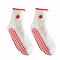 Knitted Embroidered Yoga Fitness Pilates Sports Socks Silicone Non Slip Bottom Women Middle Socks 24
