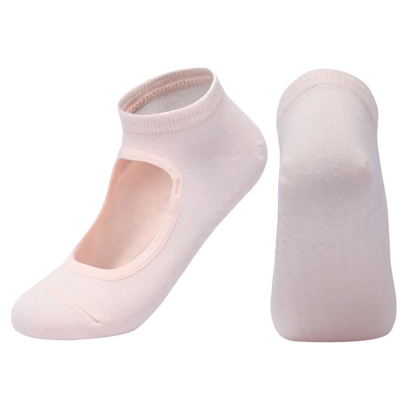 Customized Women Pilates Socks Anti Slip Breathable Backless Yoga Ballet Dance Sports Socks 20
