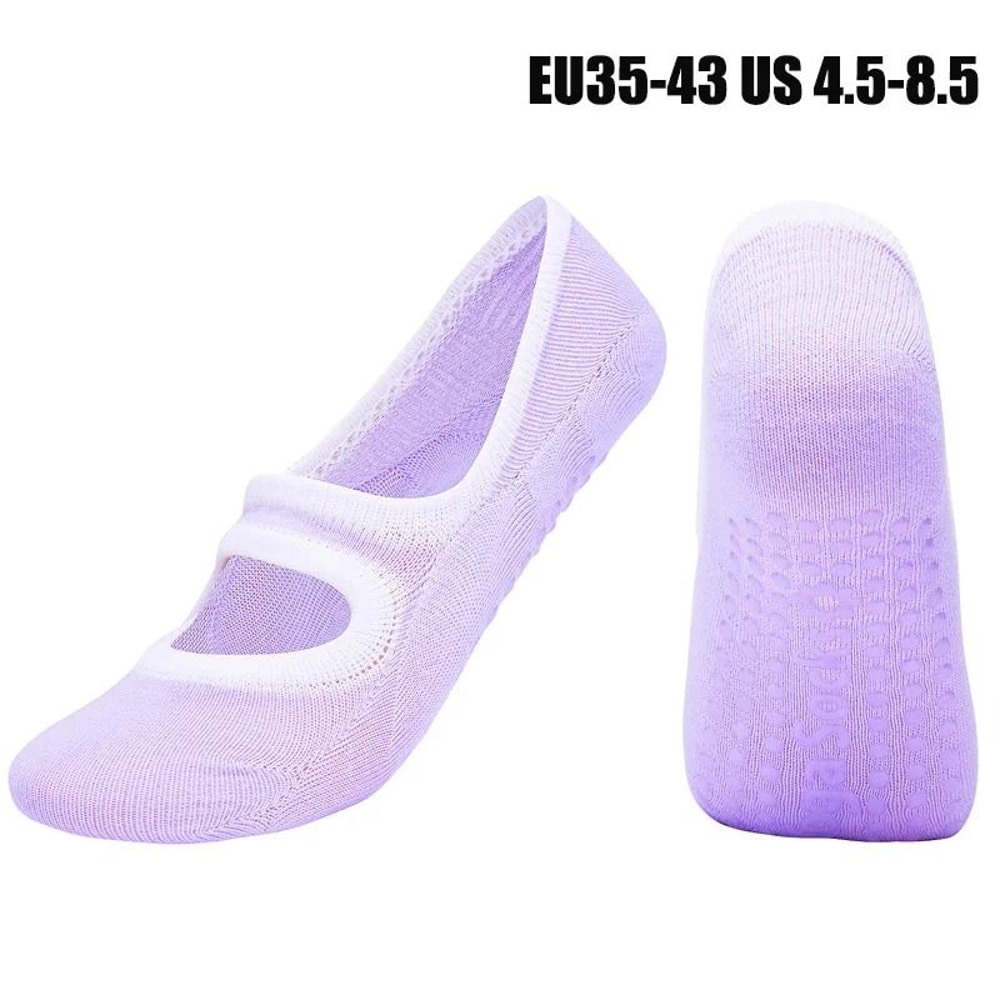Customized Women Pilates Socks Anti Slip Breathable Backless Yoga Ballet Dance Sports Socks 22