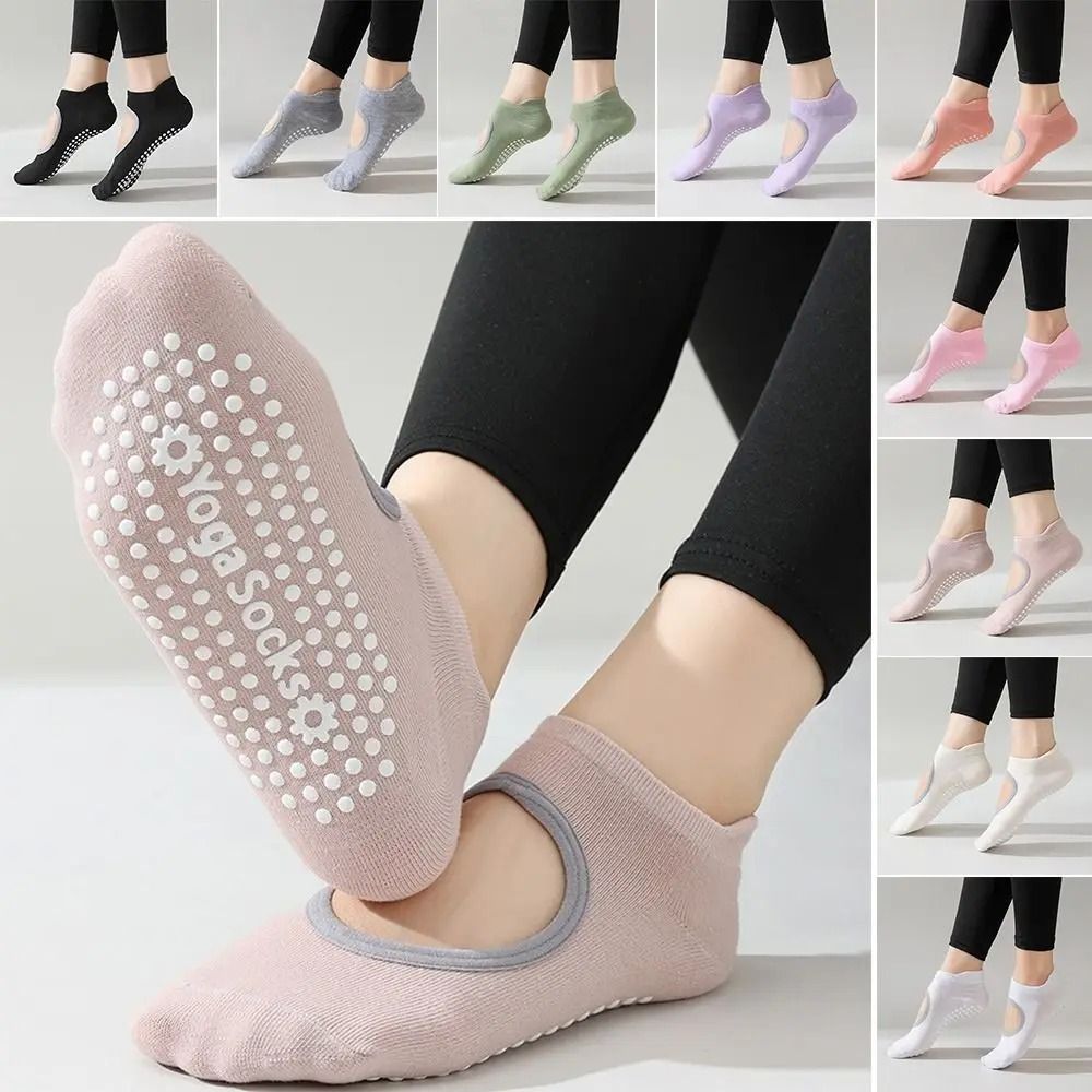 Professional Silicone Non Slip Yoga Socks Backless Breathable Sports Socks Elastic Pilates Socks Wo 2