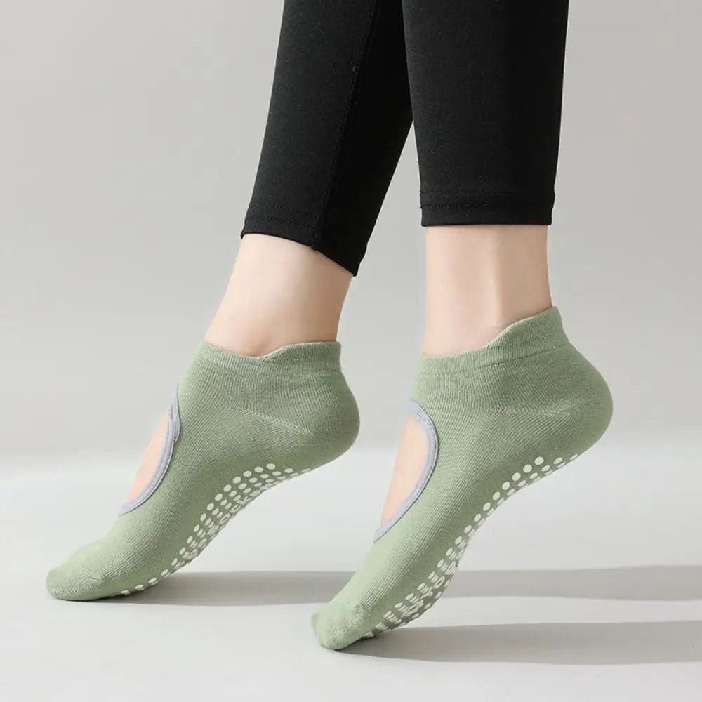 Professional Silicone Non Slip Yoga Socks Backless Breathable Sports Socks Elastic Pilates Socks Wo 9