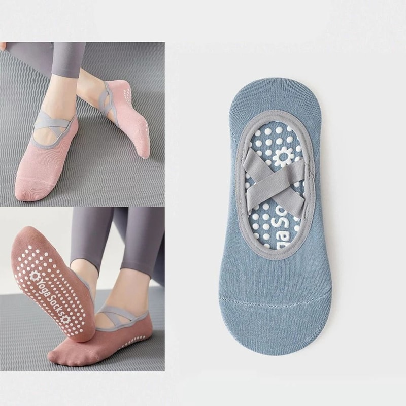 Professional Silicone Non Slip Yoga Socks Backless Breathable Sports Socks Elastic Pilates Socks Wo 17