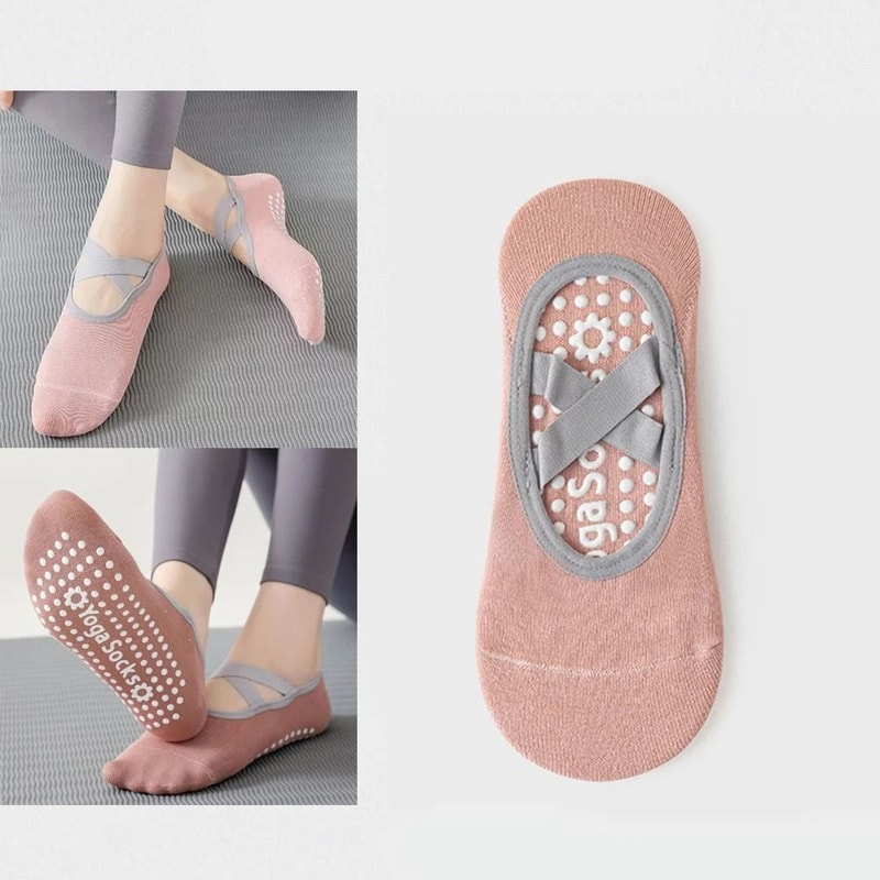 Professional Silicone Non Slip Yoga Socks Backless Breathable Sports Socks Elastic Pilates Socks Wo 21