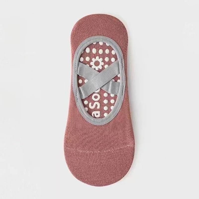 Breathable Towel Bottom Yoga Socks Women Silicone Non Slip Bandage Pilates Ladies Ballet Dance Sock 13