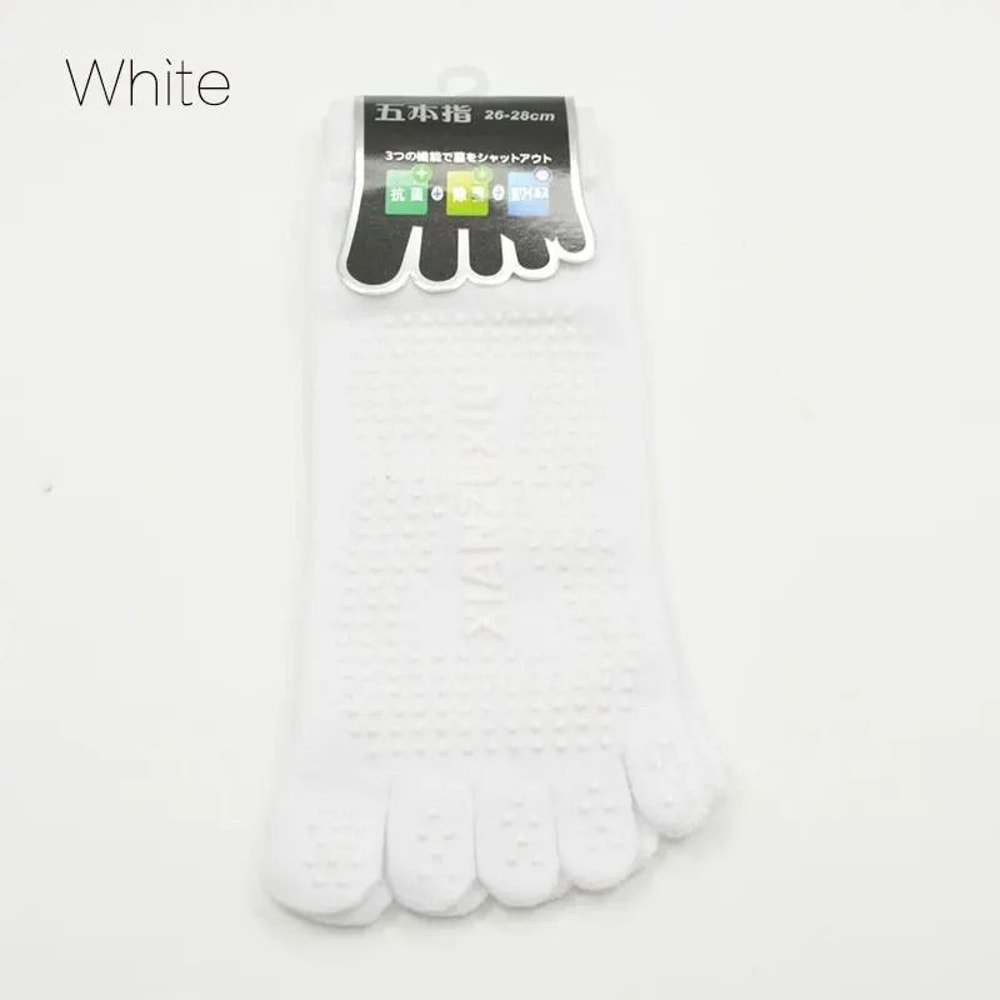 Mens Professional Wholesale Cotton Five Finger Massage Yoga Socks Breathable Non Slip Pilates Sport 9