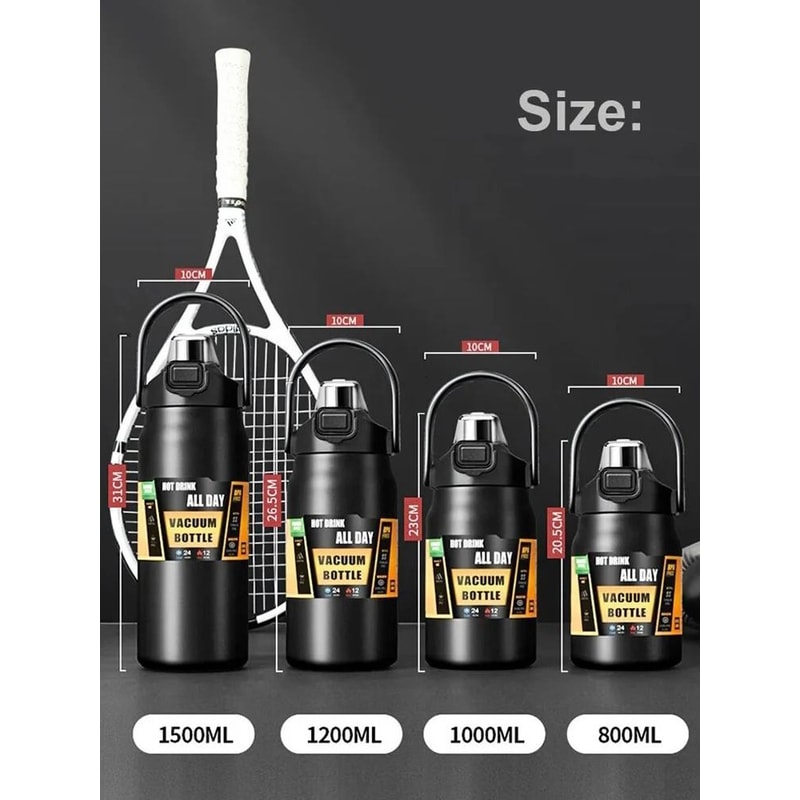 Portable 304 Stainless Steel Thermal Mug Tumbler With Straw Vacuum Flask Coffee Cup Sports Water Bo 1