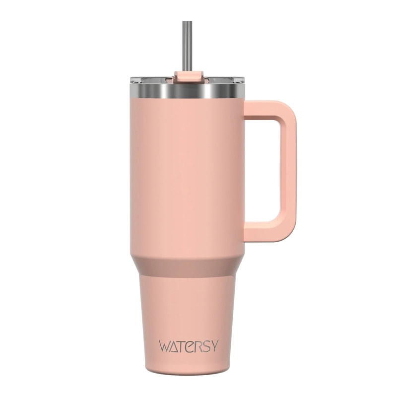 20oz Stainless Steel Insulated Tumbler With Handle And Straw Portable Car Travel Thermal Mug 13