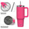 20oz Stainless Steel Insulated Tumbler With Handle And Straw Portable Car Travel Thermal Mug 2