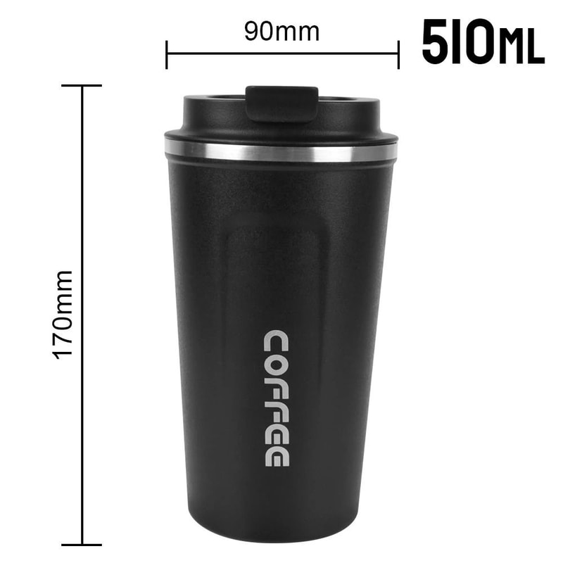 Thermo Cafe Double Stainless Steel Coffee Mug Leak Proof Travel Thermo Cup Car Thermos Mug 10