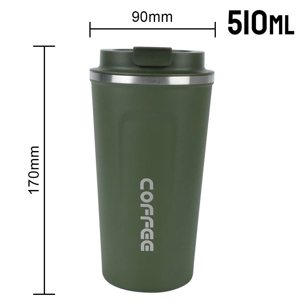 Thermo Cafe Double Stainless Steel Coffee Mug Leak Proof Travel Thermo Cup Car Thermos Mug 12