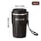WORTHBUY 304 Stainless Steel Coffee Cup Double Layer Reusable Insulated Water Cup With Lid Handle 10