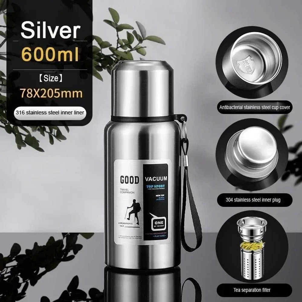 Large Capacity Cold Thermal Thermos Tumbler Stainless Steel Insulated Tea Coffee Water Bottle Insul 7
