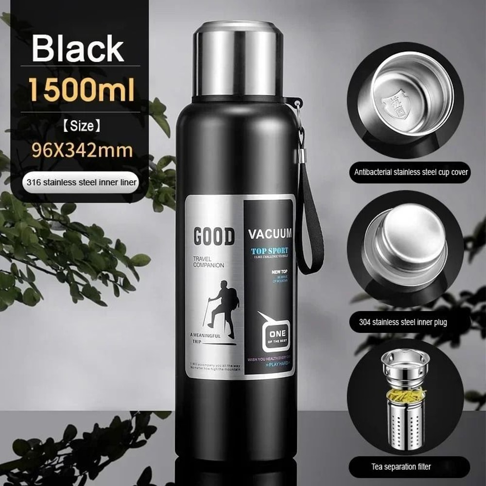 Large Capacity Cold Thermal Thermos Tumbler Stainless Steel Insulated Tea Coffee Water Bottle Insul 14
