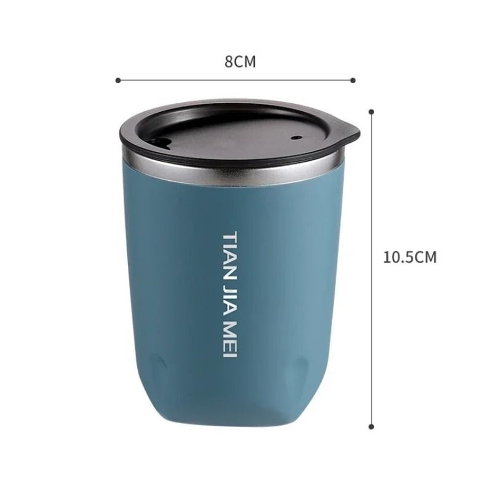 300ml Exquisite Portable Thermos Cup 304 Stainless Steel Simple Office And Home Milk Coffee Cup 5