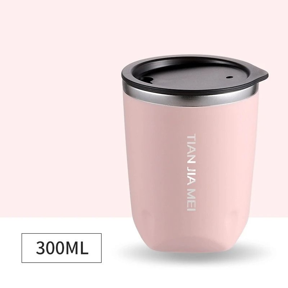 300ml Exquisite Portable Thermos Cup 304 Stainless Steel Simple Office And Home Milk Coffee Cup 6
