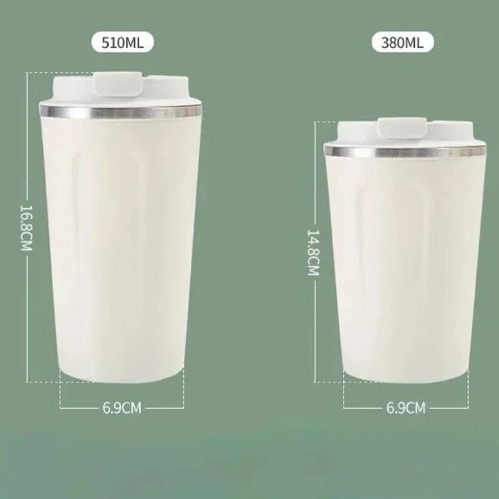 380510ML Travel Stainless Steel Coffee Thermal Mug Leak Proof Thermos Bottle Vacuum Flask Insulated 5