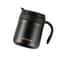 Simple Solid Color Stainless Steel Insulated Coffee Cup With Handle Wide Mouthed Large Capacity Off 7