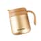 Simple Solid Color Stainless Steel Insulated Coffee Cup With Handle Wide Mouthed Large Capacity Off 8