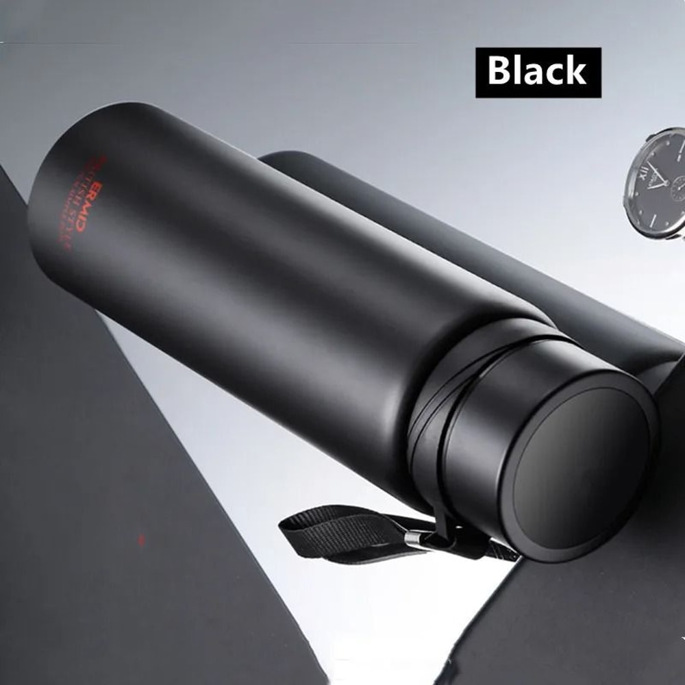 Double Stainless Steel Vacuum Flask With Filter Large Capacity Portable Sport Thermos Mug Coffee Te 6