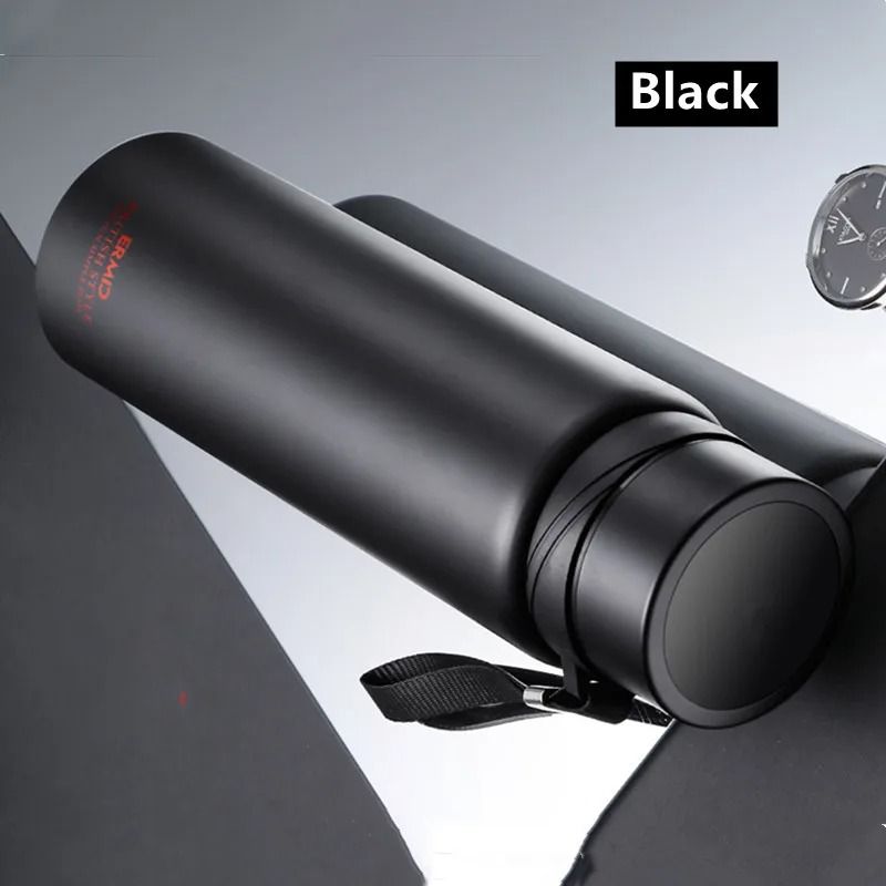 Double Stainless Steel Vacuum Flask With Filter Large Capacity Portable Sport Thermos Mug Coffee Te 6