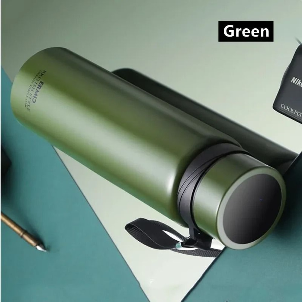 Double Stainless Steel Vacuum Flask With Filter Large Capacity Portable Sport Thermos Mug Coffee Te 7