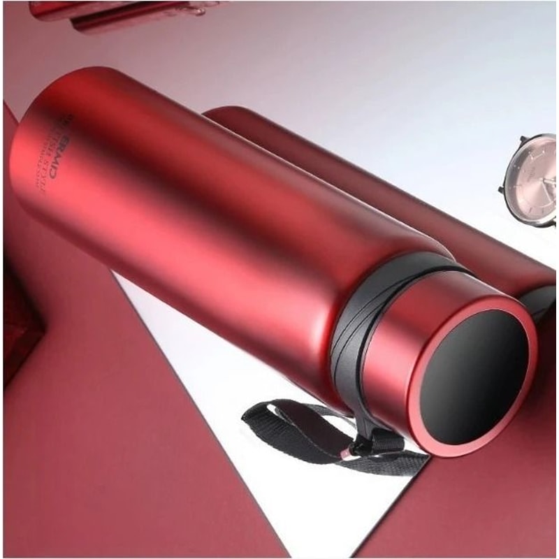 Double Stainless Steel Vacuum Flask With Filter Large Capacity Portable Sport Thermos Mug Coffee Te 8