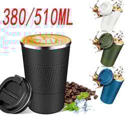 stainless steel coffee cup thermal mug leak proof travel thermal bottle reusable insulated cup for hot and cold drinks