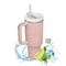 1200ml Insulated Tumbler With Handle Metal Stainless Steel Vacuum Portable Straw Cup Large Thermal 8