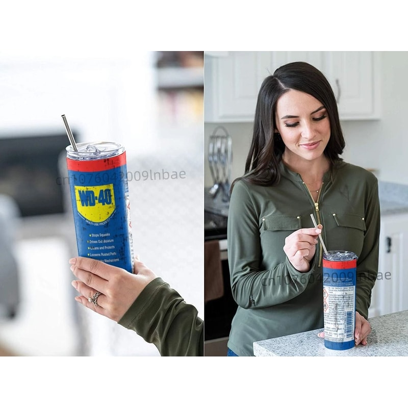 20Oz WD40 Inspired Mechanic Oil Stainless Steel Vacuum Double Wall Insulated Tumbler With Lid Engin 4