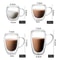 Transparent Double Wall High Borosilicate Glass Coffee Cup Insulated Milk Water Juice Espresso Cup 5