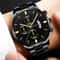 New Fashion Mens Sports Luxury Calendar Quartz Wristwatch Business Stainless Steel Casual Watch 4
