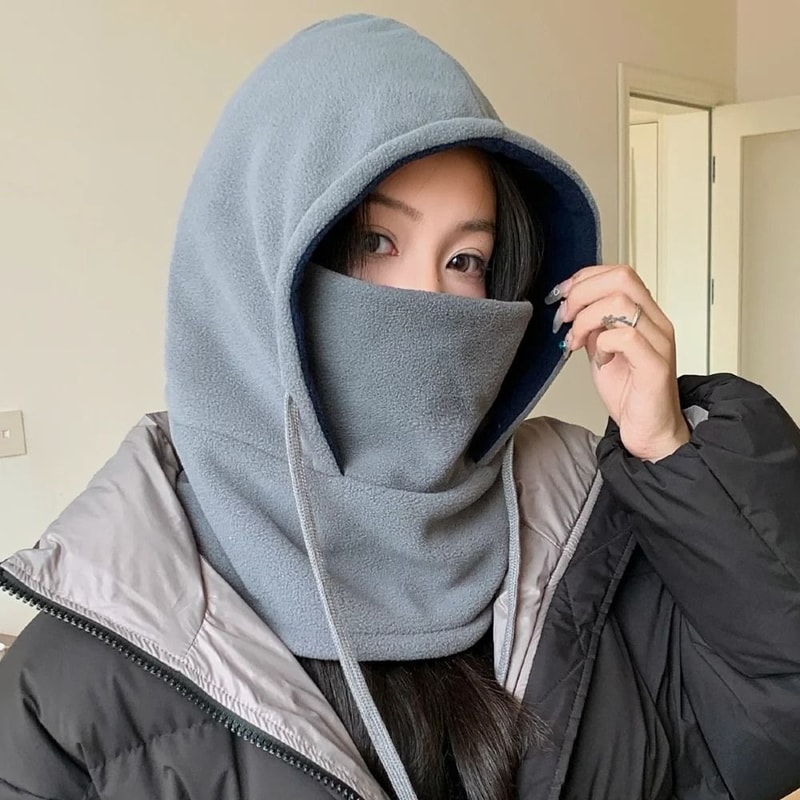 Unisex Winter Warm Balaclava Hat With Mask Windproof Full Coverage Fur Warm Hat For Men And Women 3