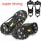 8 Teeth Ice Gripper Spikes For Shoes Professional Winter Outdoor AntiSlip Hiking Mountain Climbin 0