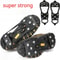 8 Teeth Ice Gripper Spikes For Shoes Professional Winter Outdoor AntiSlip Hiking Mountain Climbin 0